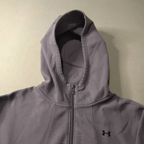 Under Armour Womens Zip-Up Hoodie Sweatshirt Sz S Purple. - Picture 12 of 13